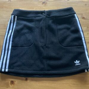 NWT Black Adidas Fleece skirt